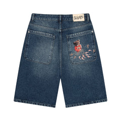 Derschutze "koi fish v2" Jorts washed indigo