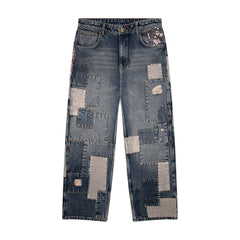 Derschutze "blossom v2" patchwork washed Denim