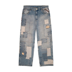 Derschutze "blossom v2" patchwork Denim light blue