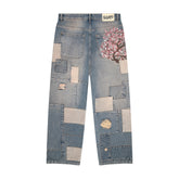 Derschutze "blossom v2" patchwork Denim light blue