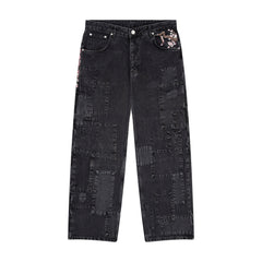 Derschutze "blossom v2" patchwork Denim black