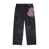 Derschutze "blossom v2" patchwork Denim black
