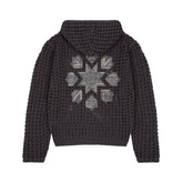 Derschutze "aziza" crochet zip up anthracite