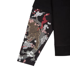 Derschutze "yakuza" double sleeve Hoodie
