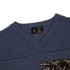 Derschutze "yakuza v2" knitted Jersey blue