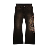 Derschutze "lotus v2" brown bootcut Denim