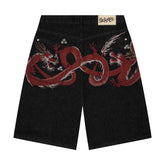 Derschutze "yakuza" black raw Jorts
