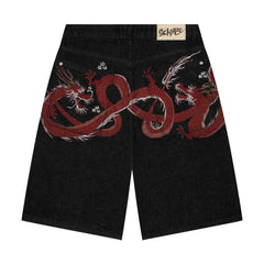 Derschutze "yakuza" black raw Jorts