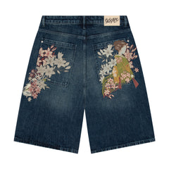 Derschutze "yakuza" indigo washed Jorts 02