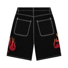 Derschutze "summer break" black Jorts