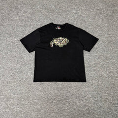 Derschutze Black Vintage Arabic Art Graphic Tee