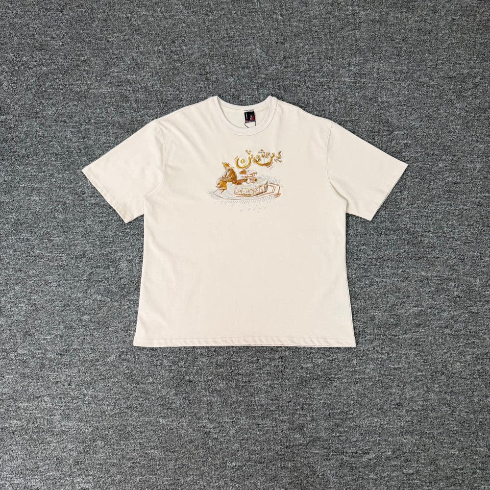 Derschutze White Vintage Retro Art Graphic Tee