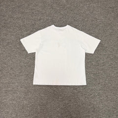 Derschutze White Street‑Scene Collage Chest‑Print Boxy Short‑Sleeve Tee