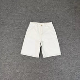 Derschutze Masked Goddess Embroidered White Cowboy Shorts