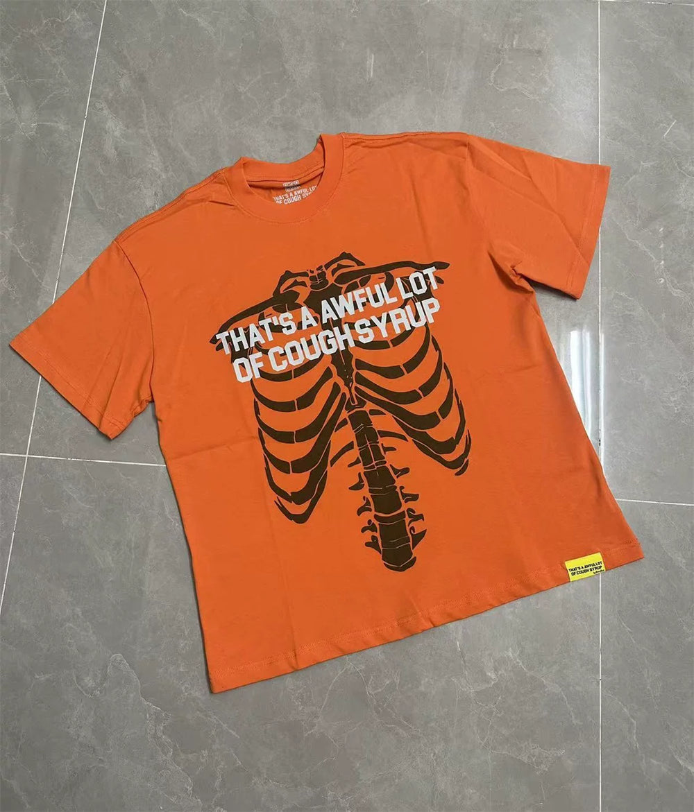 That's A Awful Lot Of Cough Syrup Ribcage Skeleton T-Shirt