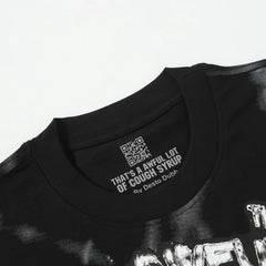 THAT'S A AWFUL LOT OF COUPH SYRUP Psychedelic Portrait Tie‑Dye Boxy Fit Heavyweight Street Tee
