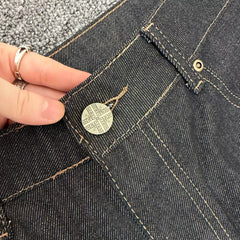 Derschutze Vintage Embroidered Denim Shorts