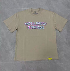 That’s A Awful Lot Of High Rollers Graffiti Text Oversized Khaki Tee