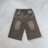 Derschutze retro heavy-duty embroidered jeans