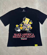 That’s A Awful Lot Of Cough Syrup Cartoon Character Graphic Oversized Black Tee