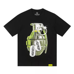 That's A Awful Lot Of Cough Syrup Grenade Dog Tag T-Shirt