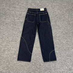 Derschutze Floral Detail Dark Denim Jeans