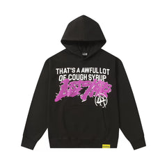 That’s A Awful Lot Of Cough Syrup Purple Graffiti Black Pullover Hoodie