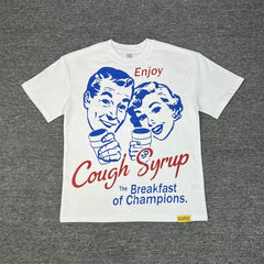 THAT'S A AWFUL LOT OF COUPH SYRUP Vintage Washed 50s Ad Cough Syrup Graphic T-Shirt