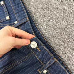 Derschutze Dark Indigo Pinstripe Jeans