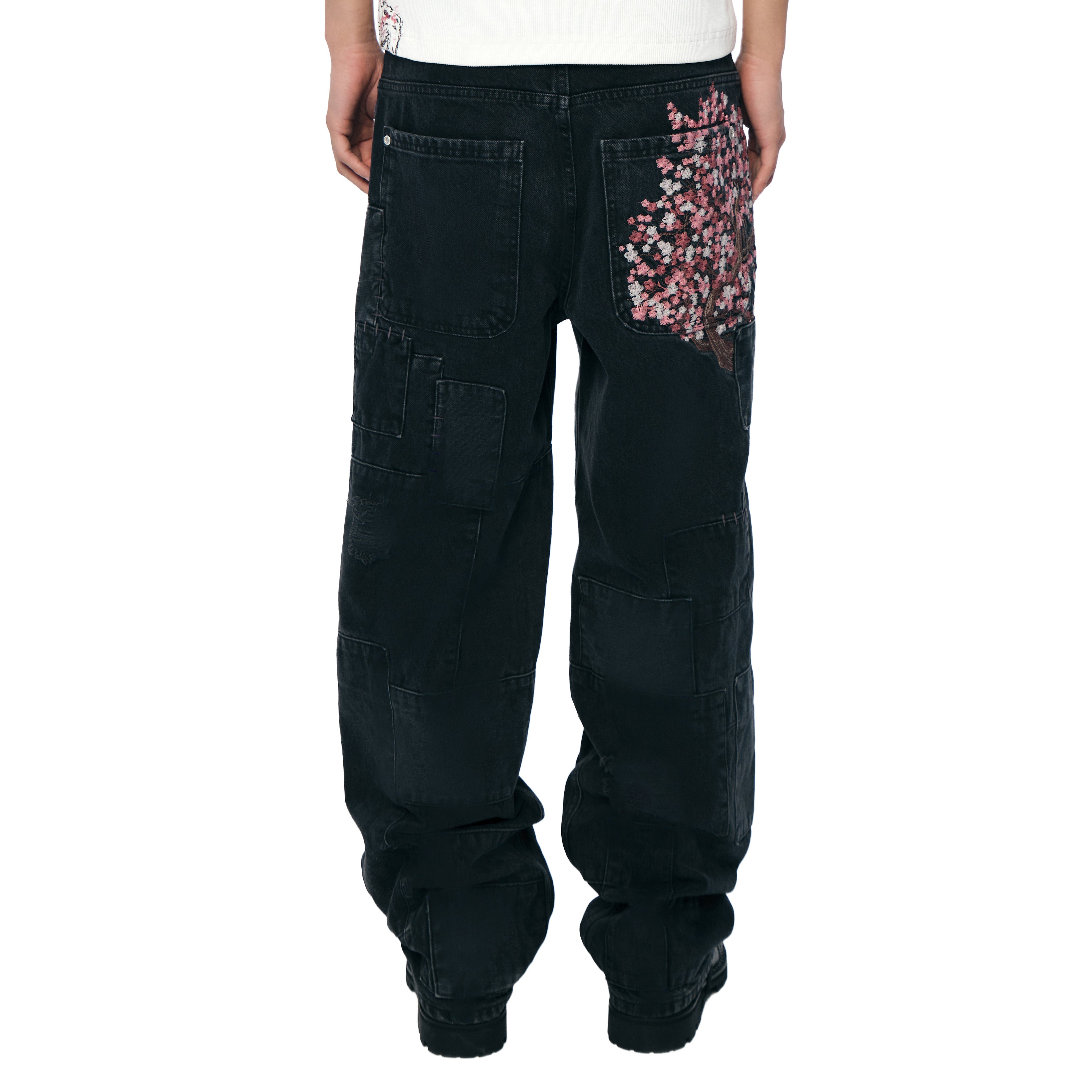 Derschutze "blossom v2" patchwork Denim black