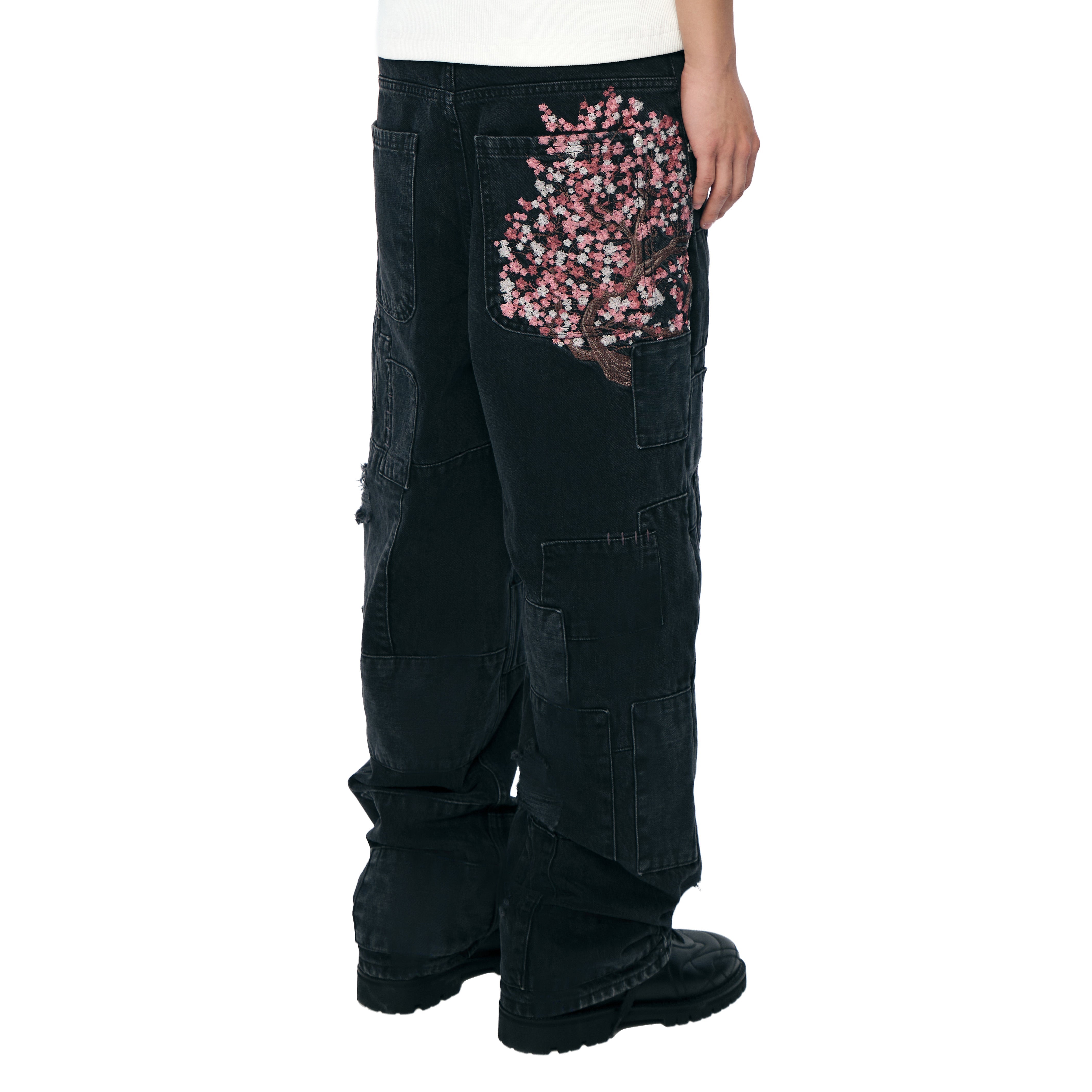 Derschutze "blossom v2" patchwork Denim black