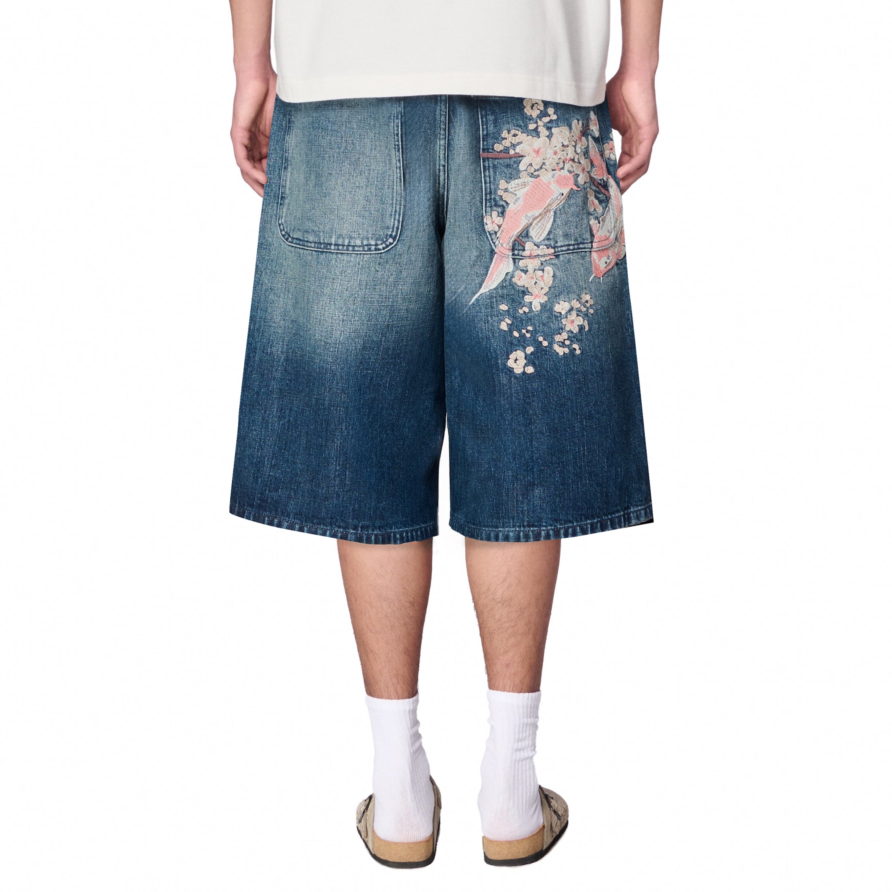 Derschutze "yakuza" indigo washed Jorts 01