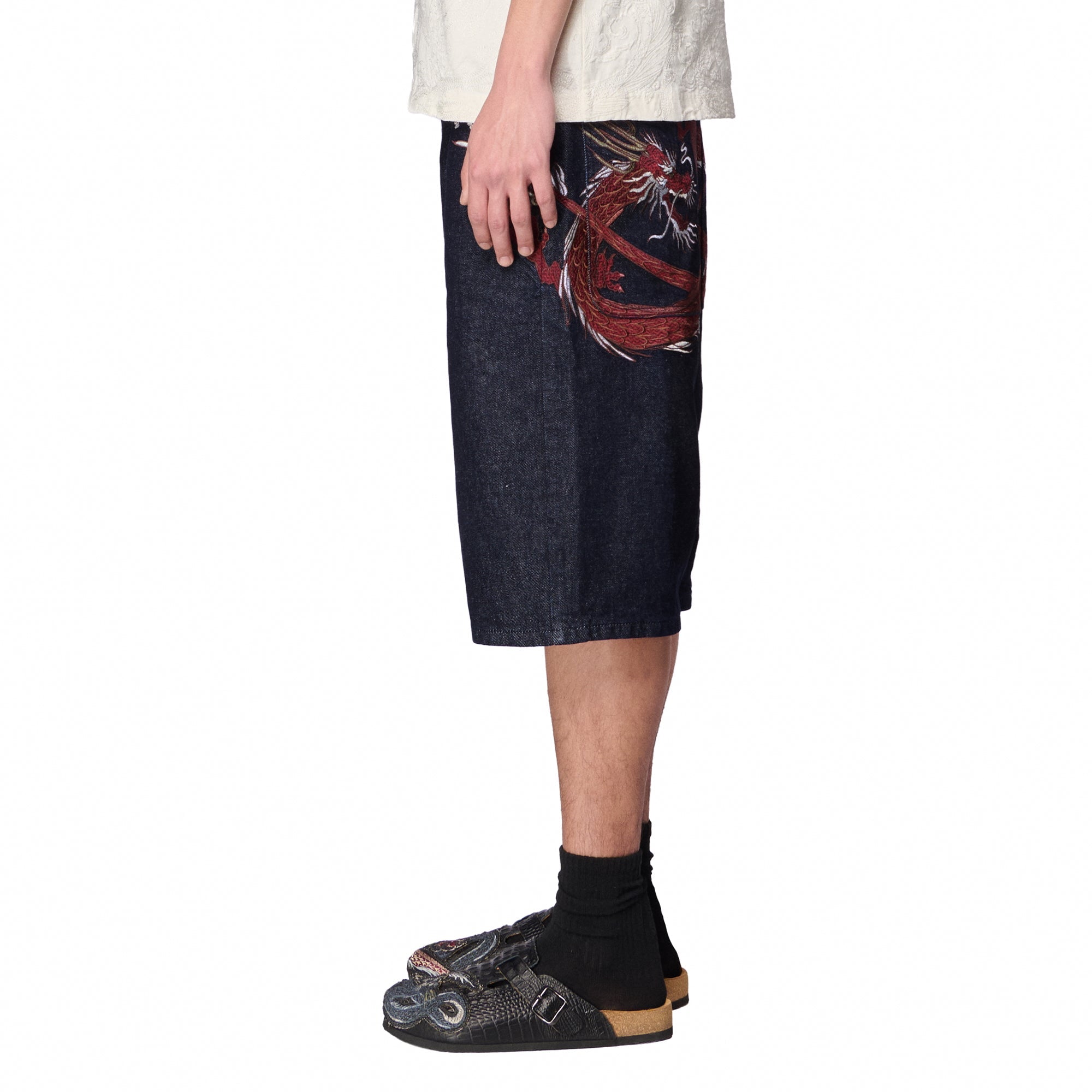 Derschutze "yakuza" indigo raw Jorts 01