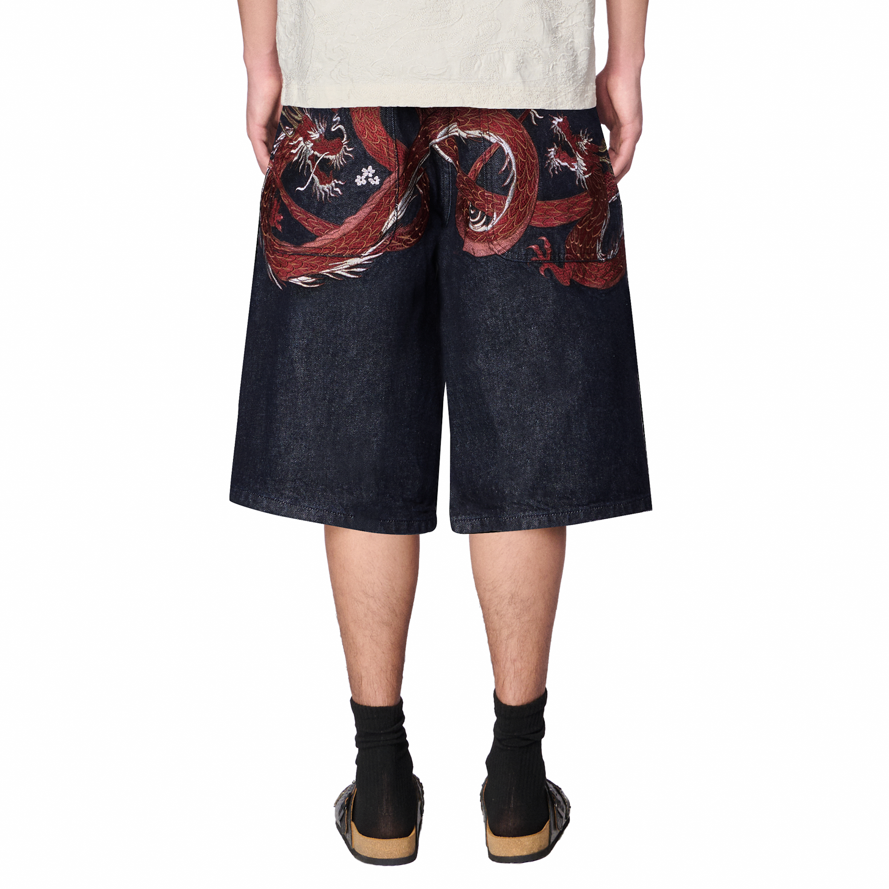Derschutze "yakuza" indigo raw Jorts 01