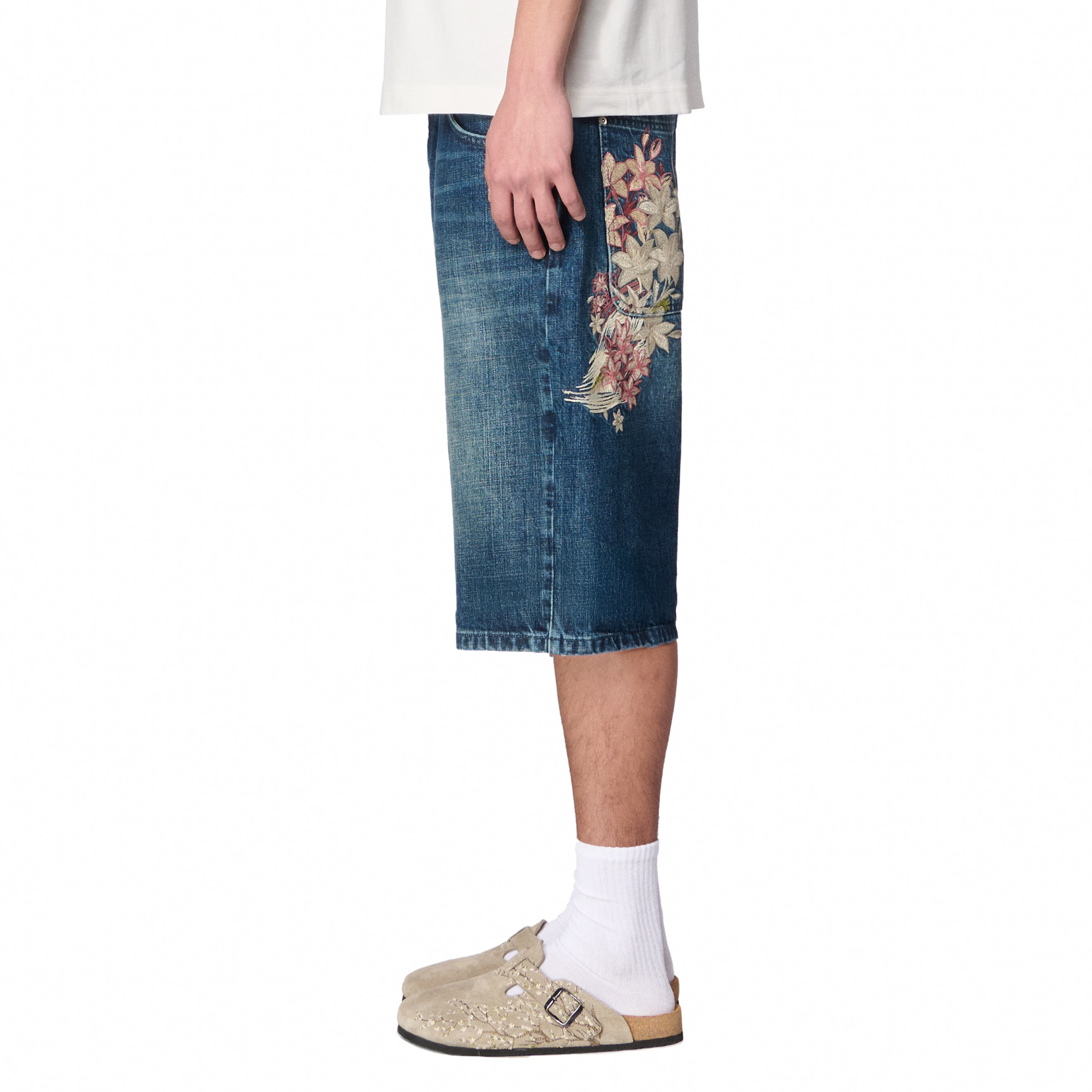 Derschutze "yakuza" indigo washed Jorts 02