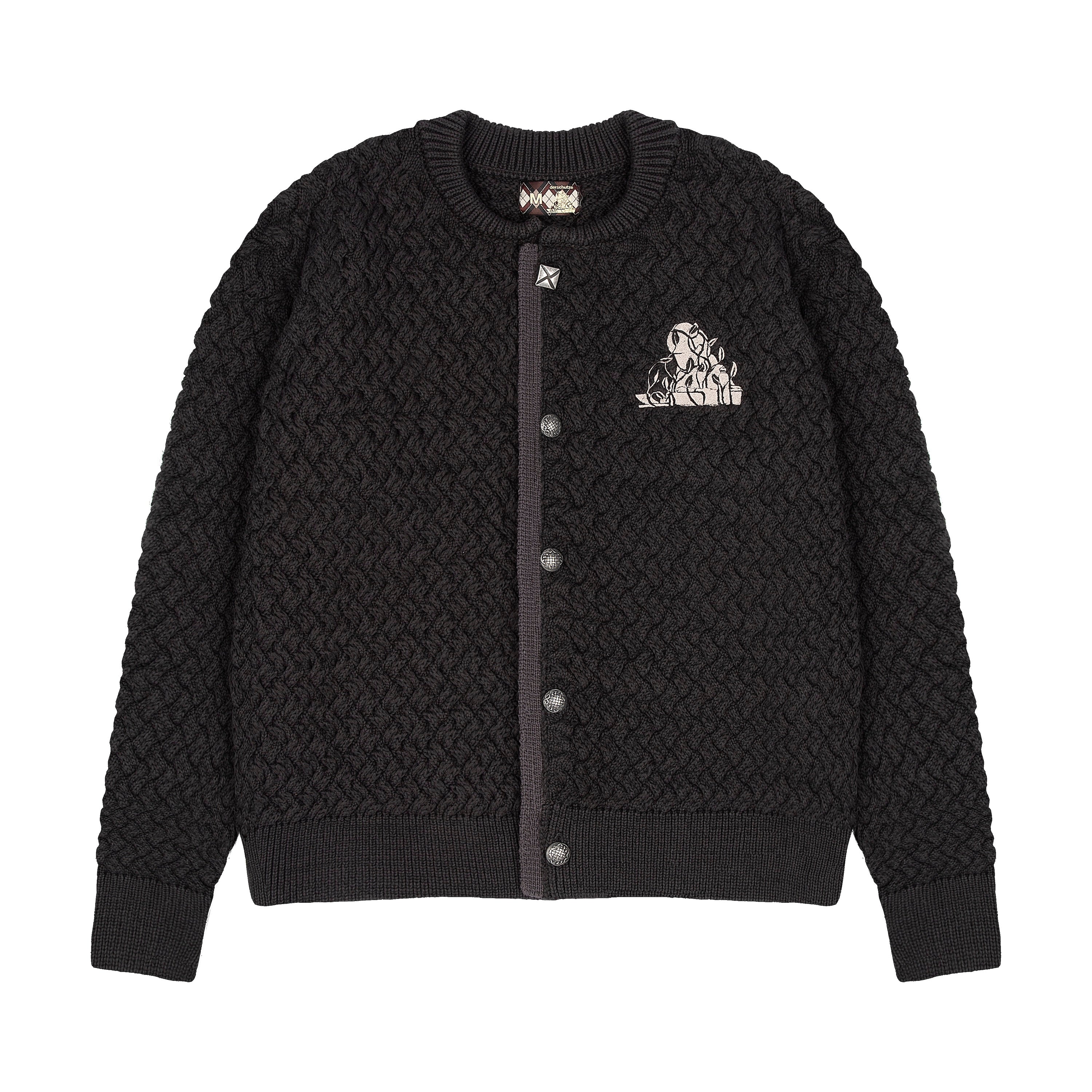 Derschutze "garden of eden" Cardigan anthracite