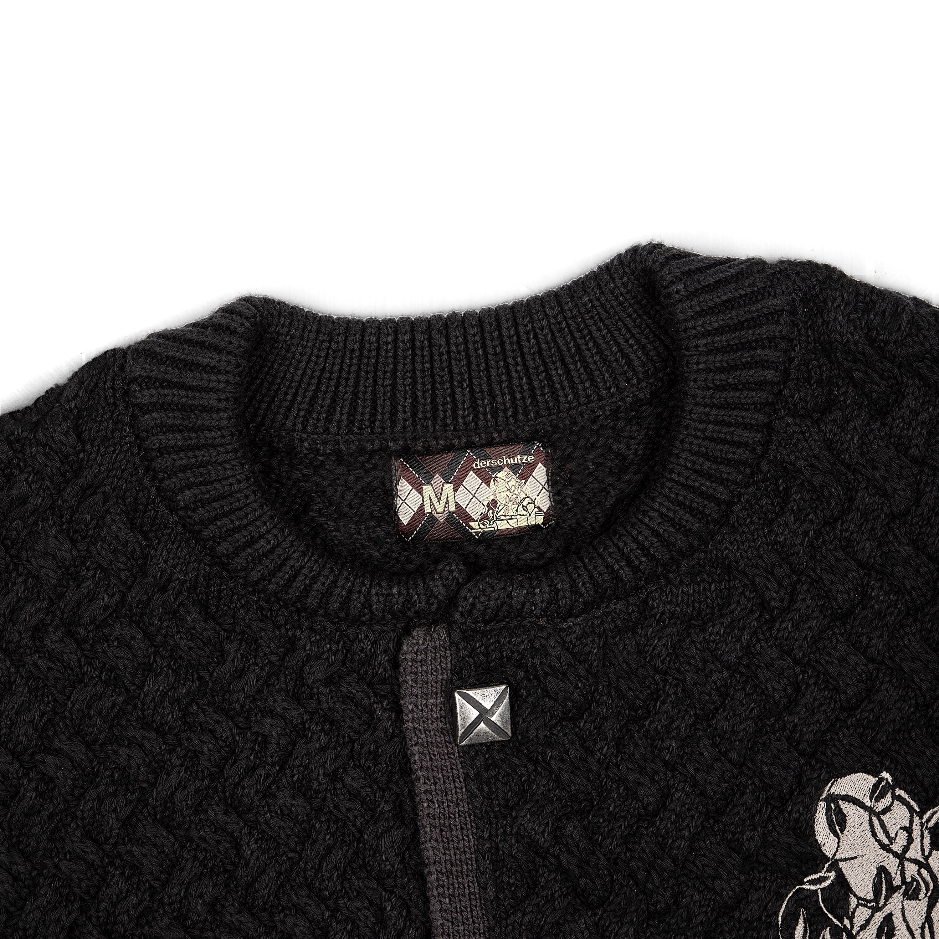 Derschutze "garden of eden" Cardigan anthracite