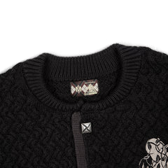 Derschutze "garden of eden" Cardigan anthracite