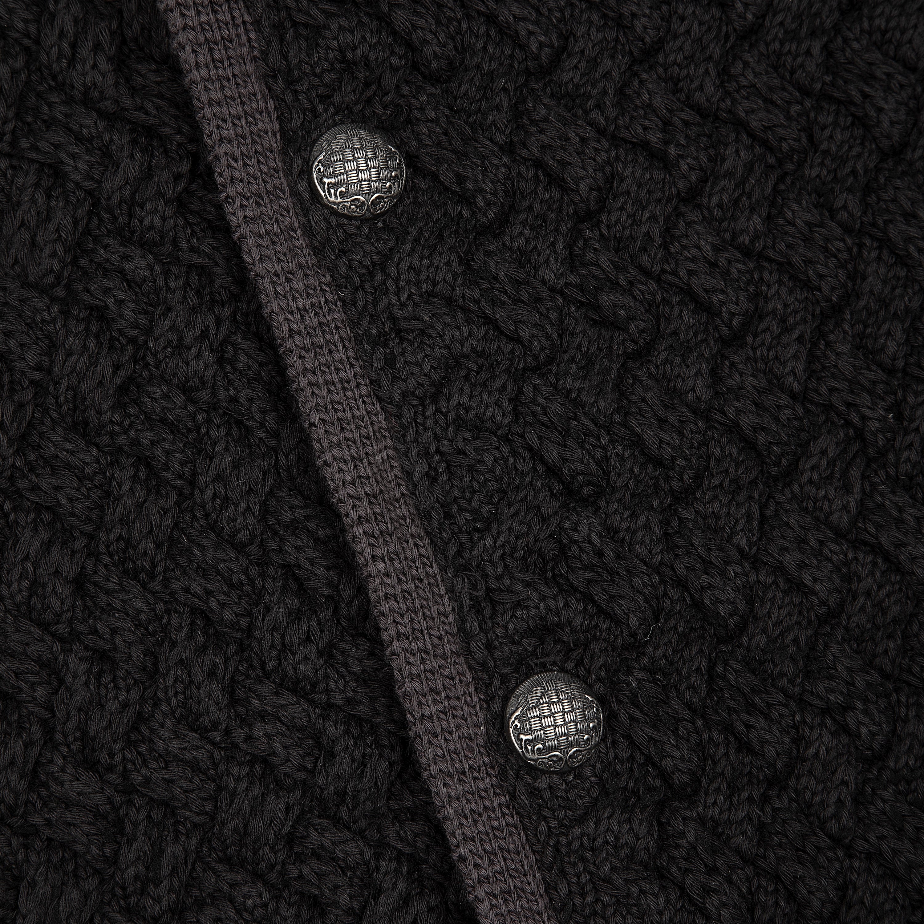 Derschutze "garden of eden" Cardigan anthracite