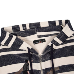 Derschutze "on air" striped Zip Up