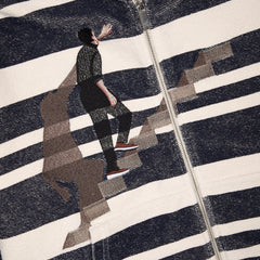 Derschutze "on air" striped Zip Up