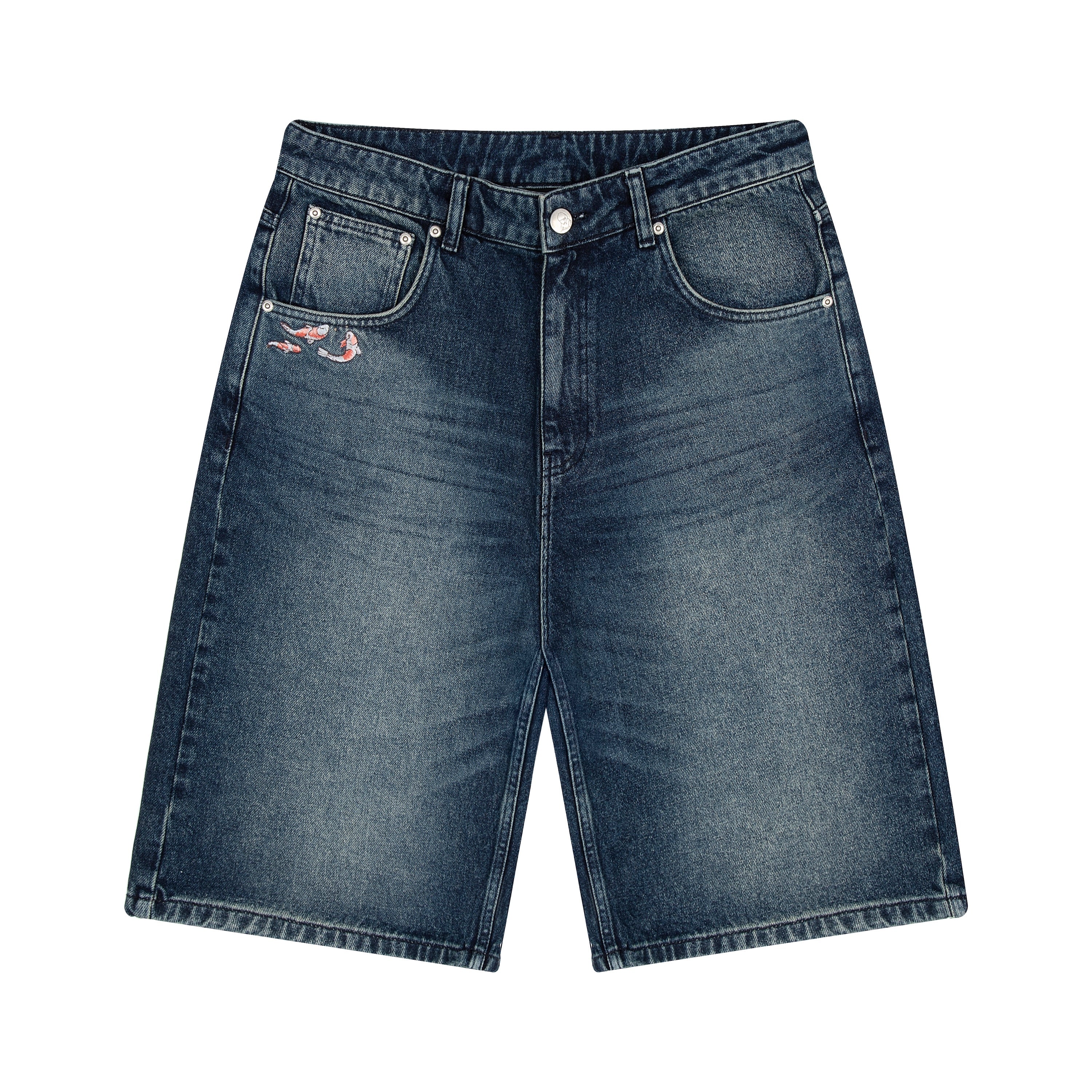 Derschutze "koi fish v2" Jorts washed indigo