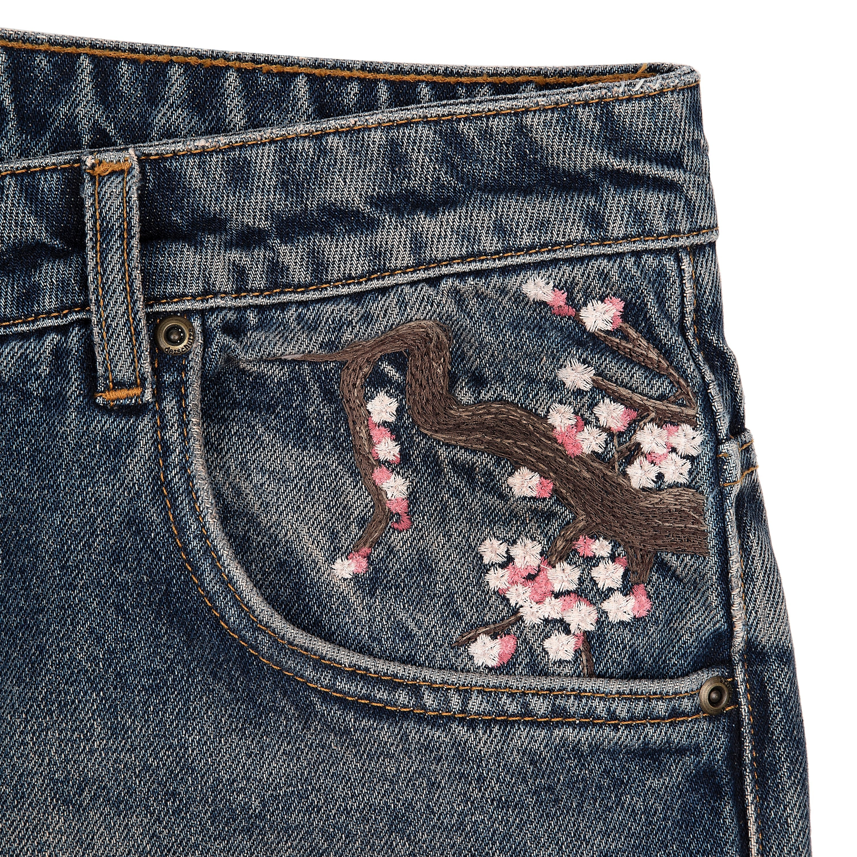 Derschutze "blossom v2" patchwork washed Denim