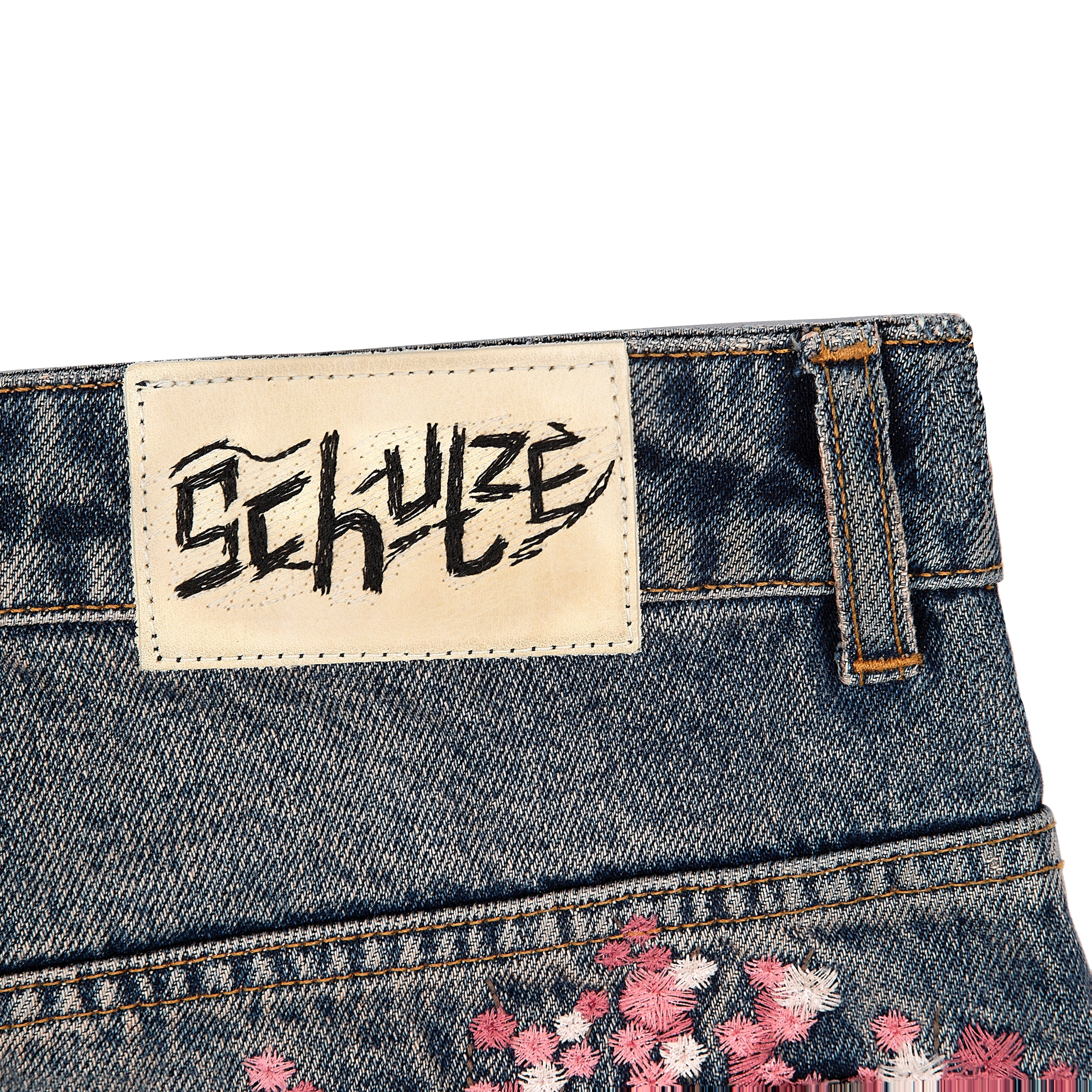 Derschutze "blossom v2" patchwork washed Denim
