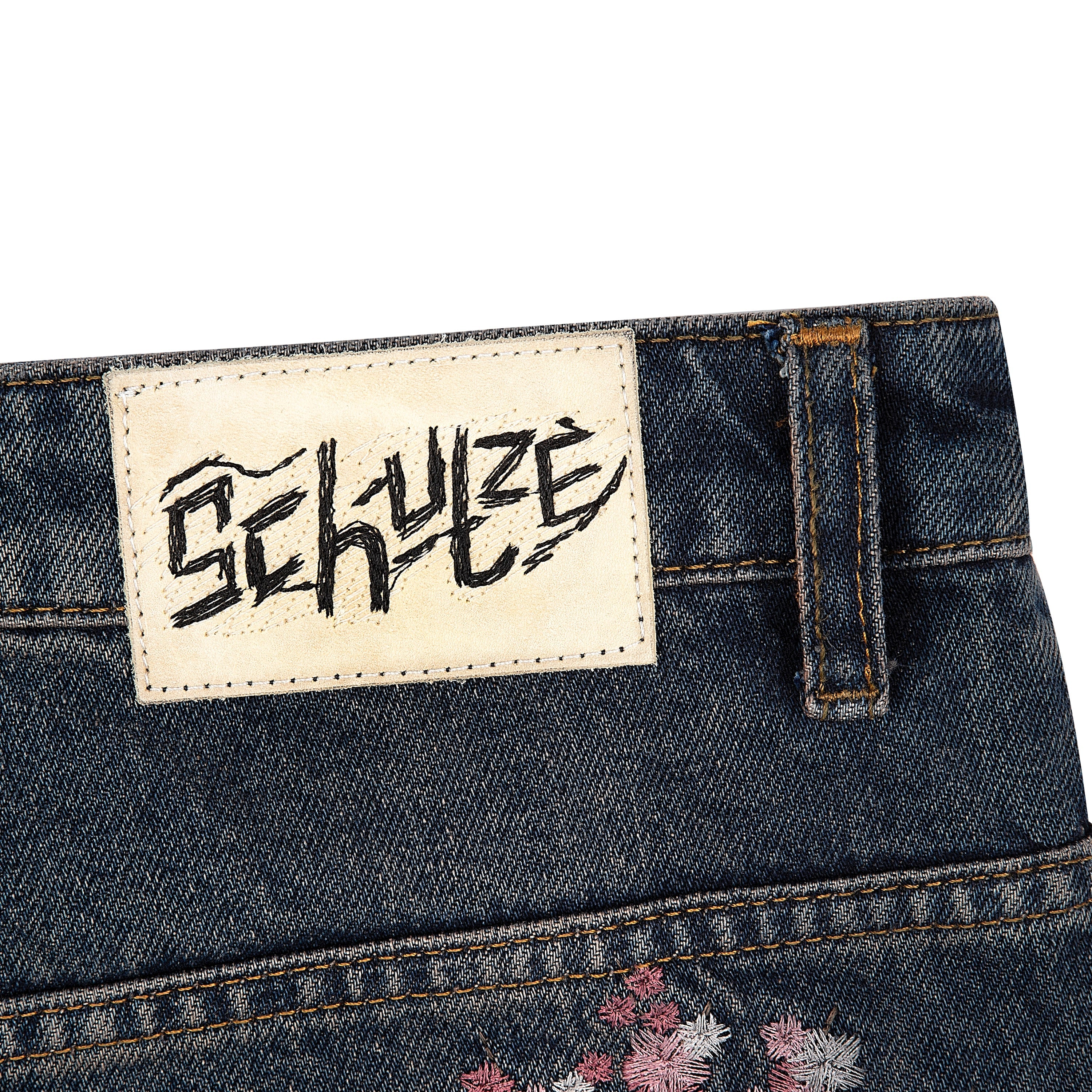 Derschutze "blossom v2" patchwork Denim dark indigo