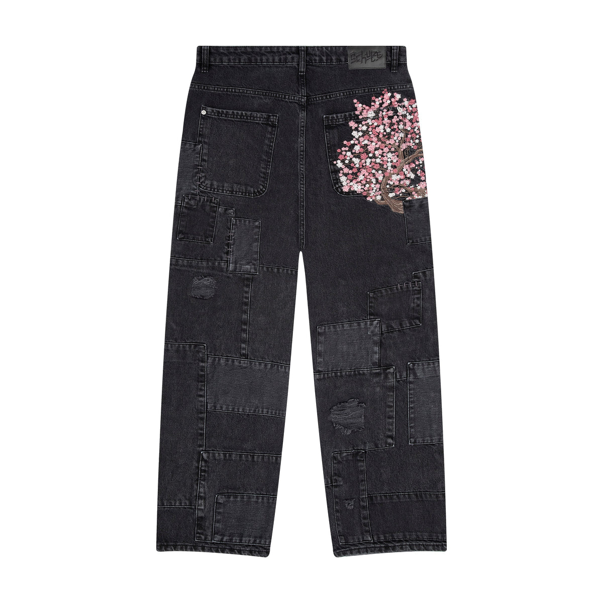 Derschutze "blossom v2" patchwork Denim black