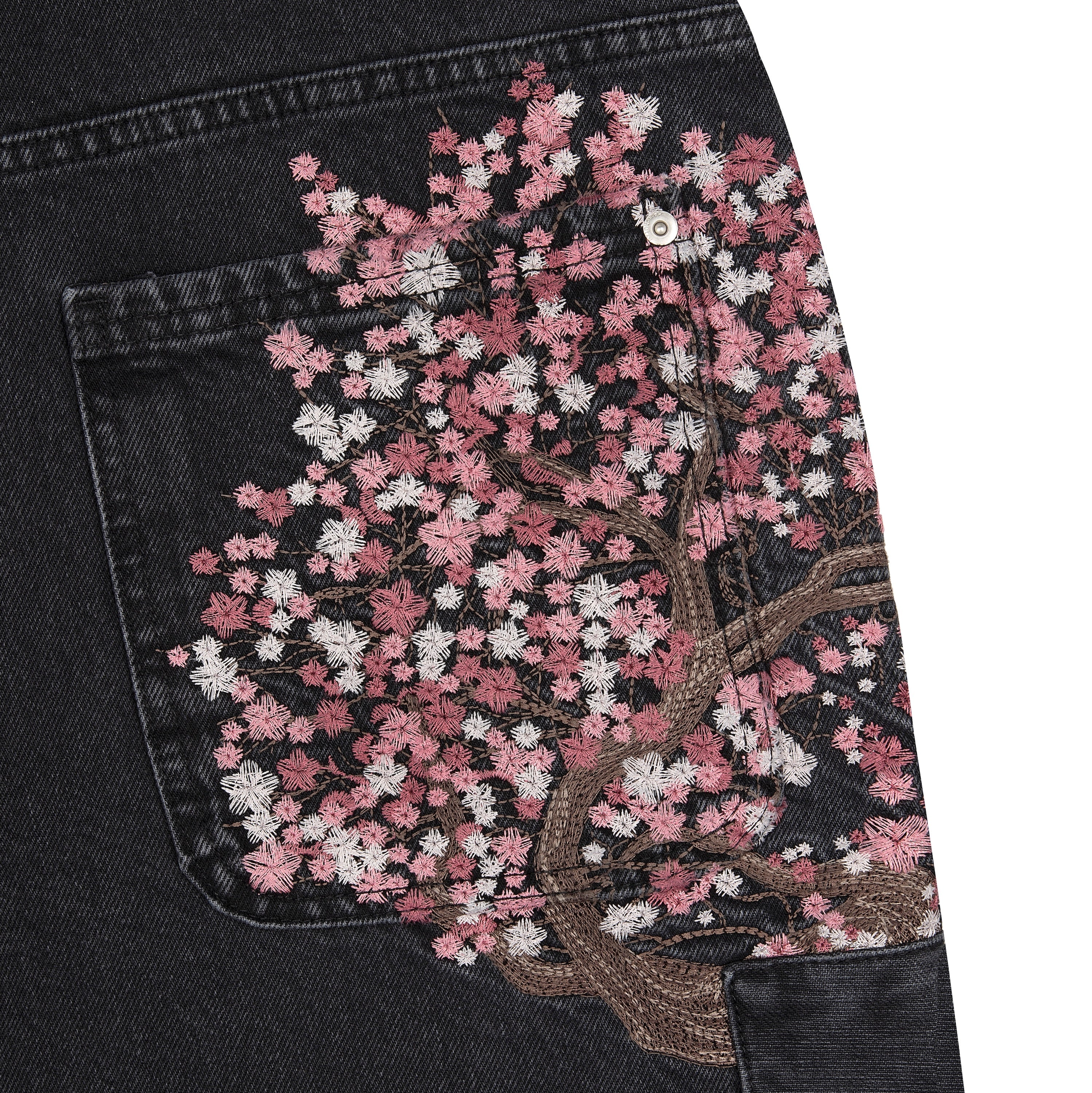 Derschutze "blossom v2" patchwork Denim black