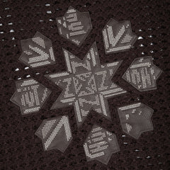 Derschutze "aziza" crochet zip up brown