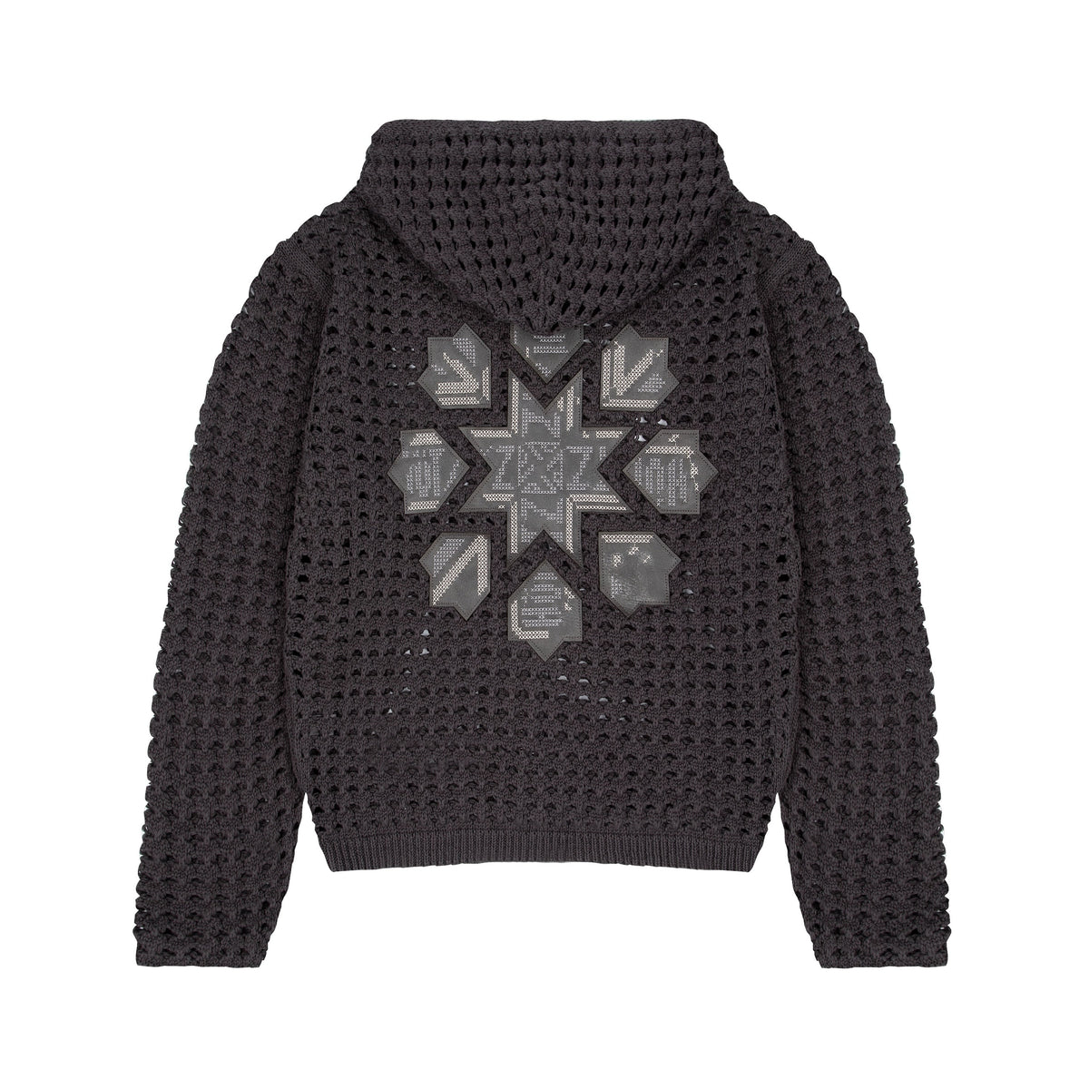 Derschutze "aziza" crochet zip up anthracite