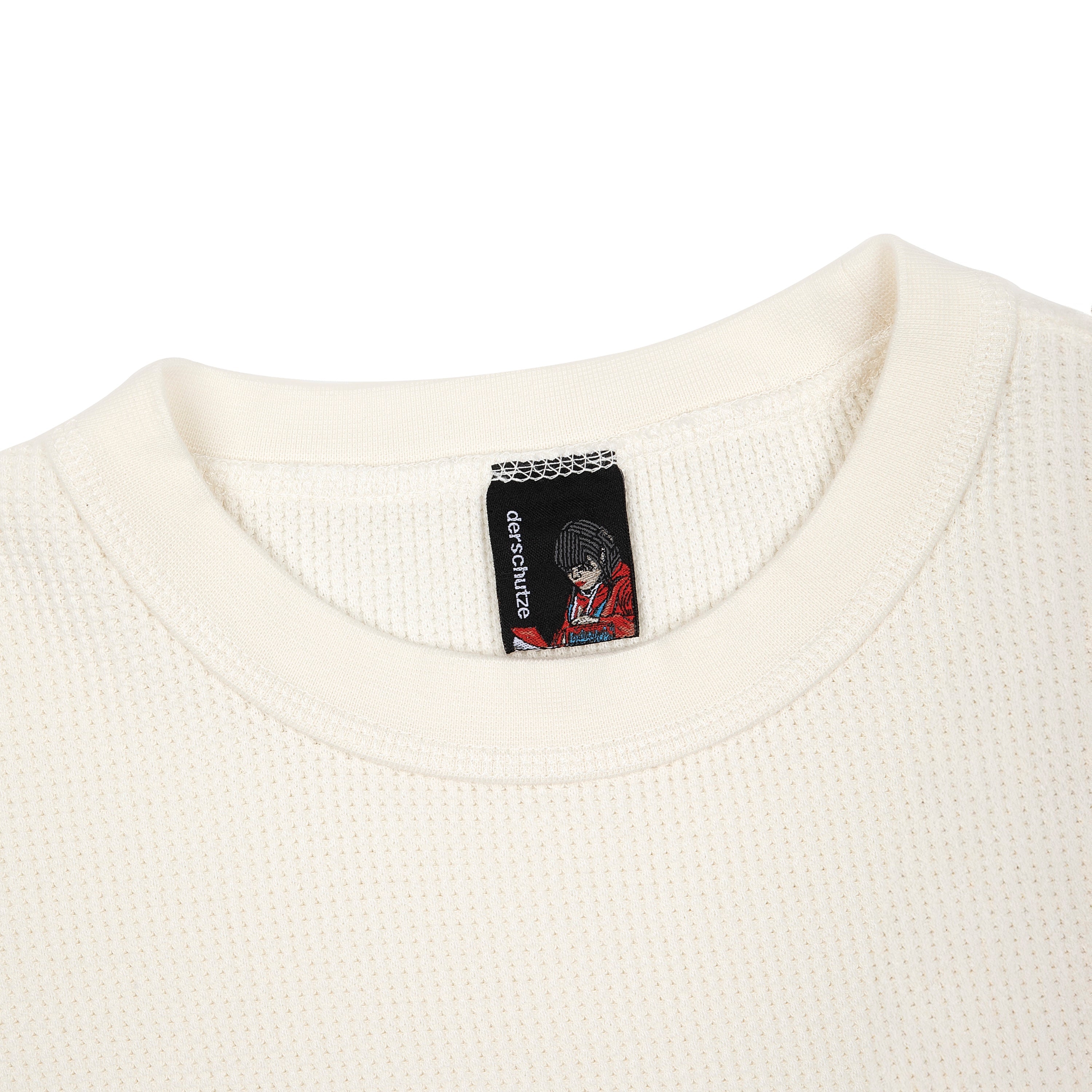 Derschutze "aziza" waffle T Shirt ecru